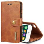 DG.MING For iPhone SE 2020 & 8 & 7  Crazy Horse Texture Horizontal Flip Detachable Magnetic Protective Case with Holder & Card Slots & Wallet(Brown)
