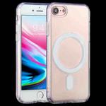 For iPhone SE 2020 / 8 Magsafe Case Simple Magnetic Ring All-inclusive Clear Crystal Acrylic PC +TPU Shockproof Case