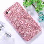 For iPhone SE 2020 & 8 & 7 Colorful Sequins Paste Protective Back Cover Case (Pink)