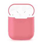 Portable Wireless Bluetooth Earphone Silicone Protective Box Anti-lost Dropproof Storage Bag  for Apple AirPods 1/2(Earphone is not Included)(Pink)