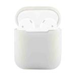 Portable Wireless Bluetooth Earphone Silicone Protective Box Anti-lost Dropproof Storage Bag for Apple AirPods 1/2(Earphone is not Included)(Transparent)