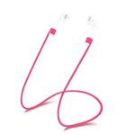 Wireless Bluetooth Earphone Anti-lost Strap Silicone Unisex Headphones Anti-lost Line for Apple AirPods 1/2, Cable Length: 60cm(Magenta)