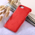 For  iPhone 8 & 7 Plush Protective Back Cover Case(Red)