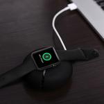 For Apple Watch Original Creative Silicone Desk Charging Holder Storage Charging Seat (Apple Watch is not Included)(Black)