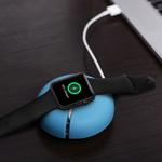 For Apple Watch Original Creative Silicone Desk Charging Holder Storage Charging Seat (Apple Watch is not Included)(Blue)