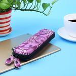 For Apple Pencil / iPad Pro Pencil Portable Anti-lost Storage Bag TouchPen Leather Zipper Protective Box(Purple)