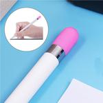 For Apple Pencil Creative Anti-lost Pencil Cap TouchPen Silicone Protective Cap(Pink)