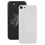 Easy Replacement Big Camera Hole Glass Back Battery Cover with Adhesive for iPhone 8(White)