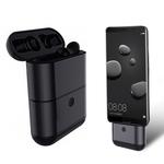 X2 Mini Invisible Bluetooth Wireless Separated Ears Headset with Charging Function Storage Box(Black)
