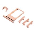 Card Tray + Volume Control Key + Power Button + Mute Switch Vibrator Key for iPhone 8 (Gold)