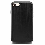 MOFI For iPhone SE 2020 & 8 & 7 Anti-slip Full Coverage PC + TPU + Cloth Protective Case(Black)