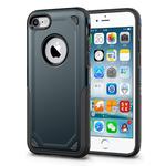 For iPhone 8 & iPhone 7 Shockproof Rugged Armor Protective Case(Navy Blue)