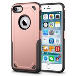 For iPhone 8 & iPhone 7 Shockproof Rugged Armor Protective Case(Rose Gold)