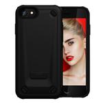 Ultra-thin TPU+PC Mechanic Shockproof Protective Case For iPhone SE 2020 & 8 & 7 (Black)