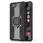 Iron Warrior Shockproof TPU + PC Protective Case for iPhone 8, with 360 Degree Rotation Holder(Black)