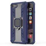 Iron Warrior Shockproof TPU + PC Protective Case for iPhone 8, with 360 Degree Rotation Holder(Blue)