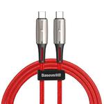 Baseus PD2.0 60W 20V 3A USB-C / Type-C Fast Charging Cable, Length : 1m(Red)