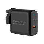 WIWU PT3621 Type-C / USB-C 2 in 1 Universal Quick Charging Travel Charger Power Adapter, UK Plug(Grey)