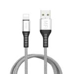 WIWU MFI WP202 1.2m 2.4A USB to 8 Pin Gear Data Sync Charging Cable (Grey)