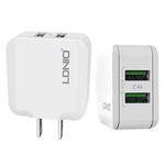 LDNIO A2201 2.4A Dual USB Charging Head Travel Direct Charge Mobile Phone Adapter Charger With Micro Data Cable (US Plug)