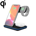 Z5A QI Vertical Magnetic Wireless Charger for Mobile Phones & Apple Watches & AirPods / Samsung Galaxy Buds / Huawei Free Buds, with Touch Ring Light (Black)