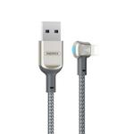 REMAX RC-024i Sury Leyo Series 1.2m 2.4A USB to 8 Pin Data Cable for iPhone, iPad(Silver)