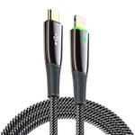 DUX DUCIS K-IV Series Type-C to 8 Pin Braided PD Fast Charging Data Cable, Length: 1.2m(Black)