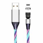2.4A USB to 8 Pin 540 Degree Bendable Streamer Magnetic Data Cable, Cable Length: 1m(Colour)