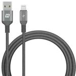 MOMAX DL11D 2.4A USB to 8 Pin MFi Certified Elite Link Nylon Braided Data Cable, Cable Length: 1.2m(Dark Gray)