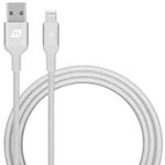 MOMAX DL11S 2.4A USB to 8 Pin MFi Certified Elite Link Nylon Braided Data Cable, Cable Length: 1.2m(Silver)