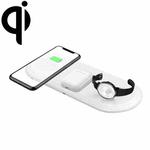 OJD-56 3 in 1 10W Multi-function Fast Charging Wireless Charger for Phones & iWatches & AirPods (White)