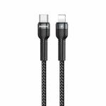 REMAX RC-171 Jany Series 1m PD20W USB to 8 Pin Aluminum Alloy Braid Fast Charging Data Cable (Black)