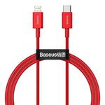 Baseus Superior Series CATLYS-A09 PD 20W USB-C / Type-C to 8 Pin Interface Fast Charging Data Cable, Cable Length: 1m(Red)