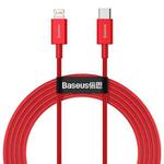 Baseus Superior Series CATLYS-C09 PD 20W USB-C / Type-C to 8 Pin Interface Fast Charging Data Cable, Cable Length: 2m(Red)