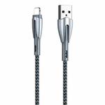 REMAX RC-162i Armor Series 3A USB to 8 Pin Charging Cable, Cable Length: 1m (Silver)