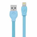 WK WDC-023i 2.4A 8 Pin Fast Charging Data Cable, Length: 3m(Blue)