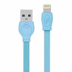 WK WDC-023i 2.4A 8 Pin Fast Charging Data Cable, Length: 1m(Blue)