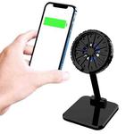 FF911 Foldable MagSafe Wireless Charger Fan Cooling Bracket for iPhone 12 Series(Black)