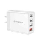 WK WP-U125 Youpin Series 18W QC3.0 4 USB Ports Fast Travel Charger, CN Plug / US Plug