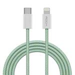 ROCK Z20 Flash Charge Series 20W PD USB-C / Type-C to 8PIN Fast Charging Data Cable, Cable Length: 1m (Green)
