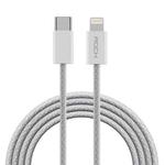 ROCK Z20 Flash Charge Series 20W PD USB-C / Type-C to 8PIN Fast Charging Data Cable, Cable Length: 1m (Grey)