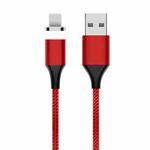 M11 5A USB to 8 Pin Nylon Braided Magnetic Data Cable, Cable Length: 1m (Red)