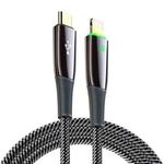 DUX DUCIS K-IV Series Type-C to 8 Pin Braided PD Fast Charging Data Cable, Length: 3m (Black)