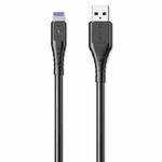 WK WDC-152 6A 8 Pin Fast Charging Data Cable, Length: 1m (Black)