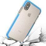 For   iPhone X / XS   Basketball Texture Anti-collision TPU Protective Case (Blue)