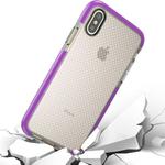 For   iPhone X / XS   Basketball Texture Anti-collision TPU Protective Case (Purple)