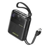 WK WP-309 10000mAh 22.5W Super Fast Charge Power Bank with Cable (Black)