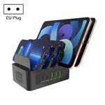 YFY-A54 100W USB + Type-C 5-Ports Smart Charging Station with Phone & Tablet Stand, EU Plug