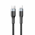 REMAX RC-009i 1m 2.22A USB-C / Type-C to 8 Pin 20W PD Fast Charging Data Cable(Black)