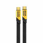 WK WDC-192 Mech Series 100W USB-C/Type-C to USB-C/Type-C Fast Charge Data Cable, Length: 1m(Yellow)